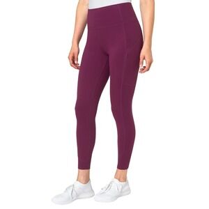 Mondetta Womens Cropped Legging Purple High Rise Activewear Size Large NEW